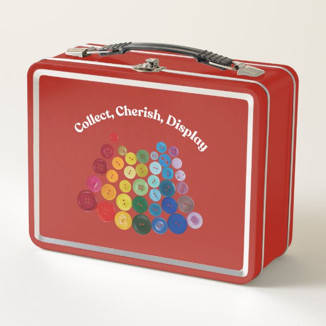 Sammeln, Cherish, Display Button Storage Lunch Box (Vorderseite)