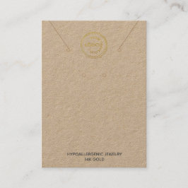 Sammeln der Kraft-Visitenkarte für Necklace-Displa Visitenkarte