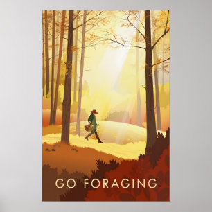 Sammeln gehen Reiseplakat Poster