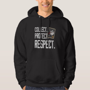 Sammeln  Schützen  Respektieren Sportkartensammler Hoodie