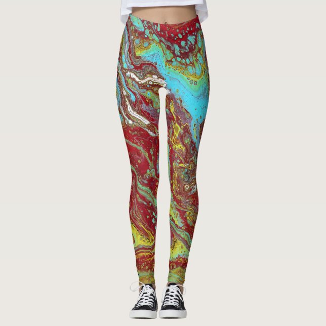 Sammeln Sie 1 Abstrakte Leggings mit einzigartigem (Vorderseite)