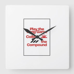 Sammeln Sie die Compound Square Wanduhr