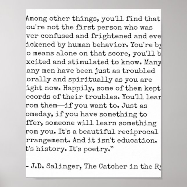 Sammeln von Roggen Poster (Vorne)