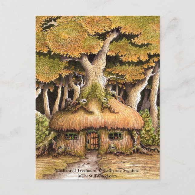 Sammelpostkarte 'Gezaubertes Haus' Postkarte (Vorderseite)