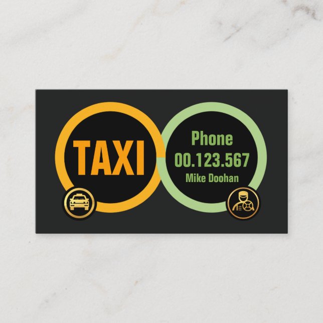 Sammeltaxi Visitenkarte (Vorderseite)