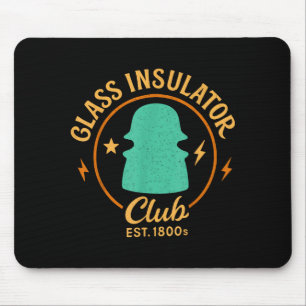 Sammler von Leitungsmännern Antike Isolator Gl Iso Mousepad