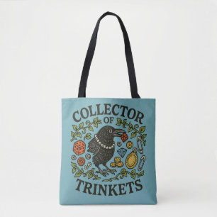 Sammler von Trinkets Crow Illustration Tasche