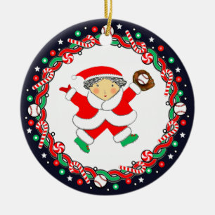 Sammlerobjekt Baseball für Frauen Keramik Ornament