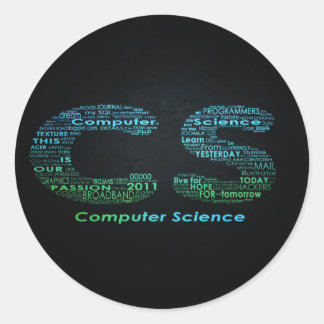 Sammlerstücke für die Informatikaufkleber Runder Aufkleber