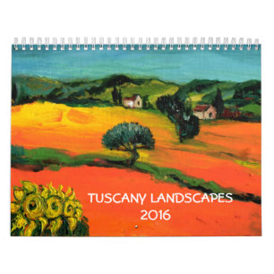 SAMMLUNG 2016 DER TUSKANISCHEN LANDSCHAFTEN KALENDER