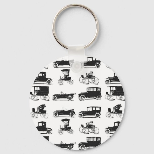 Sammlung alter und klassischer Autos Schlüsselanhänger (Vorderseite)