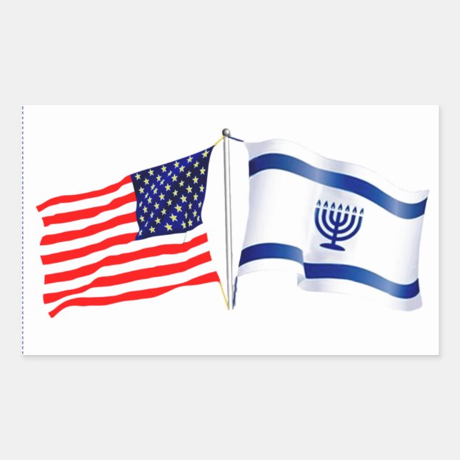 Sammlung amerikanischer Flagge Rechteckiger Aufkleber (Vorderseite)
