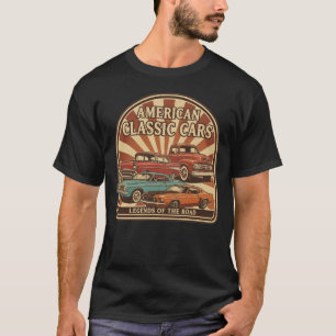 Sammlung amerikanischer Retro-Klassiker T-Shirt