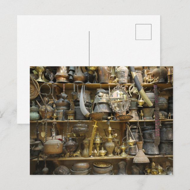 Sammlung antiker Kunstobjekte Postkarte (Vorne/Hinten)