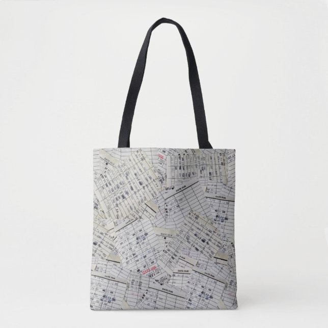 Sammlung der alten Bibliothekskarte Tasche (Vorderseite)