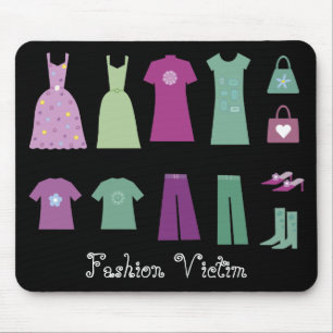 Sammlung des Kleidungs-Mode-Opfers Mousepad