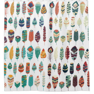 Sammlung des Vintagen Stammeshandwerks der boho Duschvorhang