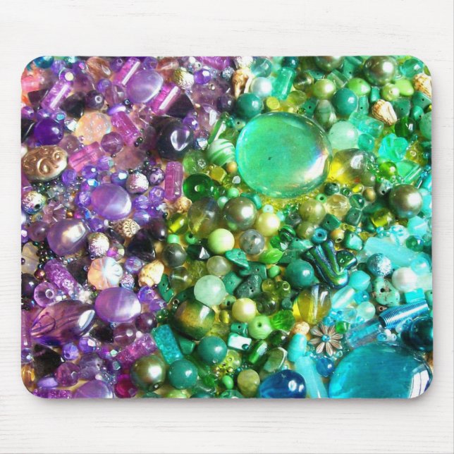 Sammlung farbenfroher Perlen Mousepad (Vorne)