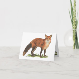 Sammlung Fuchs Notizkarte Karte