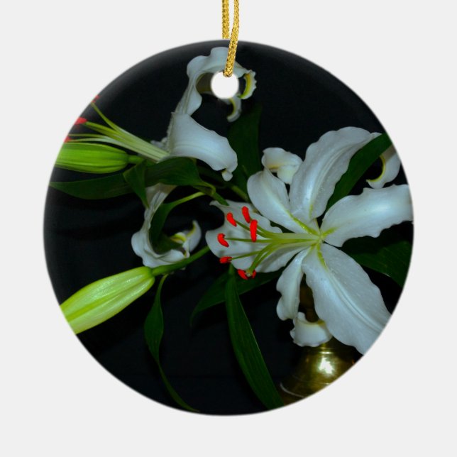 Sammlung irischer Muster und Blume Keramikornament (Vorne)