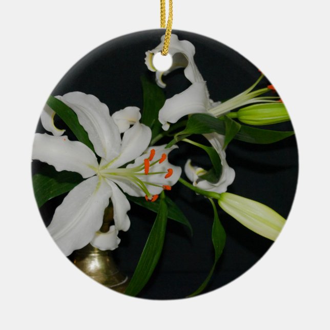 Sammlung irischer Muster und Blume Keramikornament (Vorne)