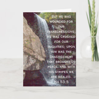Sammlung Jesajas 53 Feiertagskarte