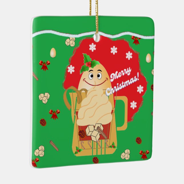 Sammlung Kriyas 2024 Eggnog Ornaments Keramikornament (Rechts)