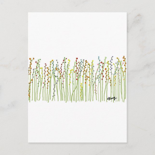 Sammlung "SPRING FLOWERS" Postkarte (Vorderseite)