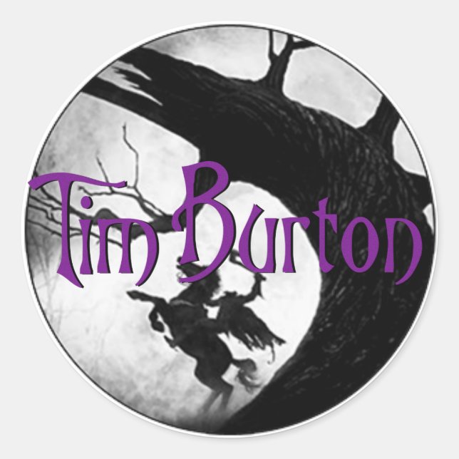 Sammlung Tim Burton, The Legend - of Sleepy Hollow Runder Aufkleber (Vorderseite)