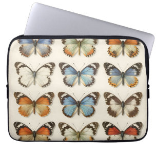 Sammlung vintage Schmetterlingsexemplare Laptopschutzhülle