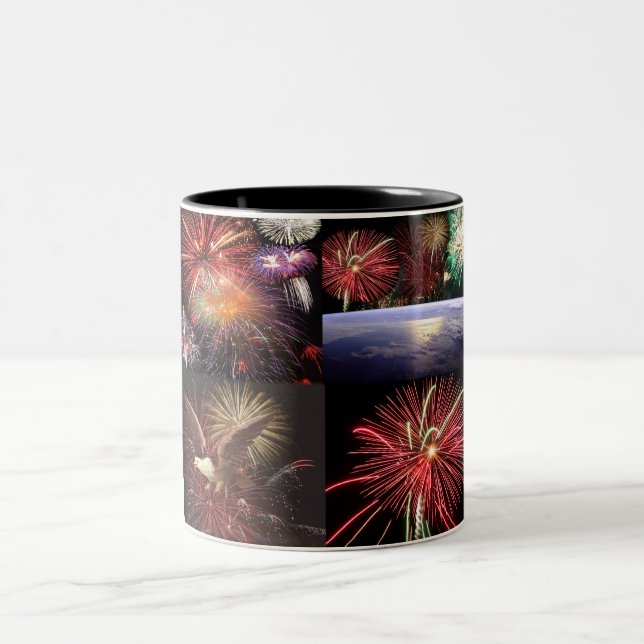 Sammlung von Feuerwerken Zweifarbige Tasse (Mittel)