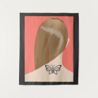 Sammlung von Frauen Neck Tattoo Art Print, Nr. 2/1