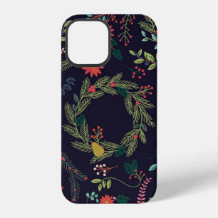 Sammlung von handgezeichneten Weihnachtsmotiven im iPhone 12 Hülle