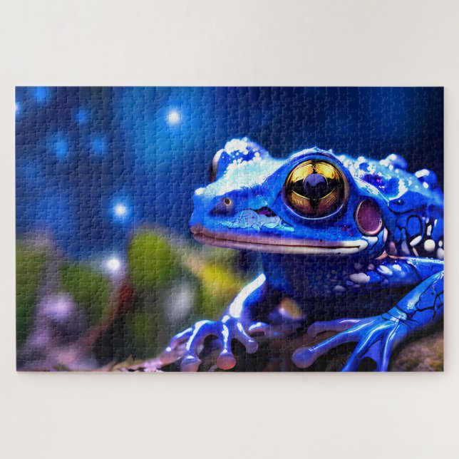 Sammlung von Jigsaw Puzzle Frogs aus Costa Rica (Horizontal)