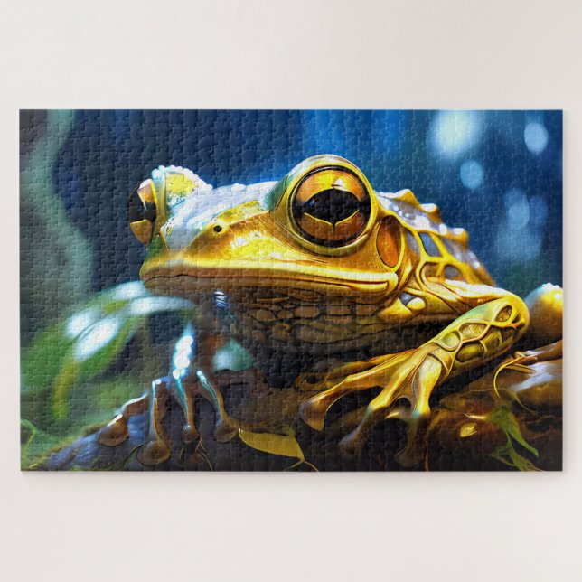 Sammlung von Jigsaw Puzzle Frogs aus Costa Rica (Horizontal)