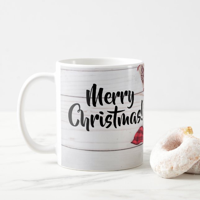 Sammlung von Kiefern und Holly Kaffeetasse (Mit Donut)