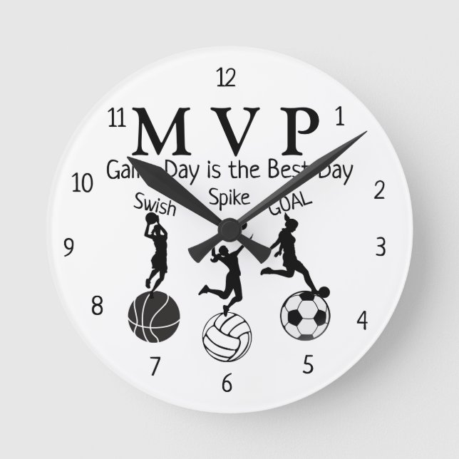 Sammlung von Kinderausdrücken -  Runde Wanduhr (Vorderseite)