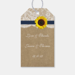 Sammlung von Kraft, Spitzen und Sonnenblumen - Mar Geschenkanhänger