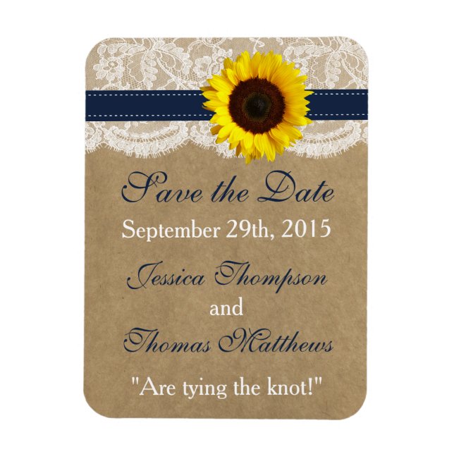 Sammlung von Kraft, Spitzen und Sonnenblumen - Mar Magnet (Vertikal)