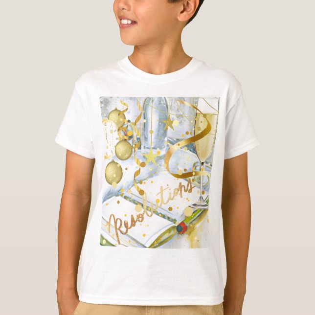 Sammlung von Neujahrsentschließungen T-Shirt (Vorderseite)