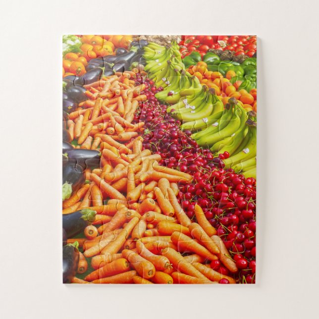 Sammlung von Obst und Gemüse (Vertikal)