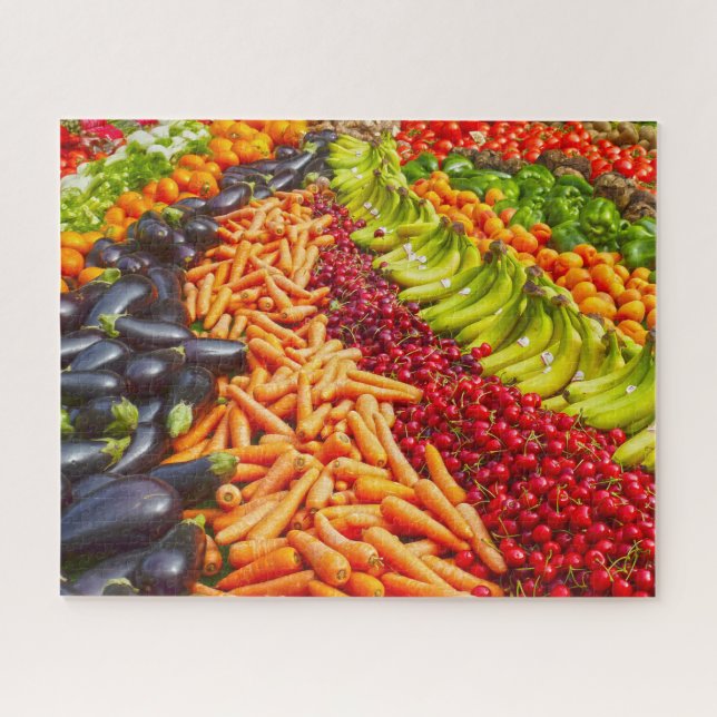 Sammlung von Obst und Gemüse (Horizontal)