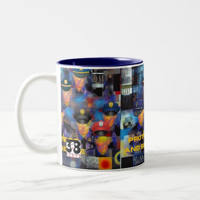 Sammlung von Polizeigutachten Zweifarbige Tasse (Links)