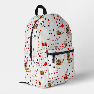 Sammlung von Spielkarten Bedruckter Rucksack