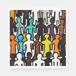 Sammlung zur Gleichberechtigung der Rassen Serviette