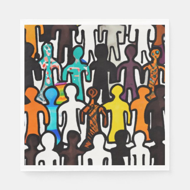 Sammlung zur Gleichberechtigung der Rassen Serviette (Vorderseite)