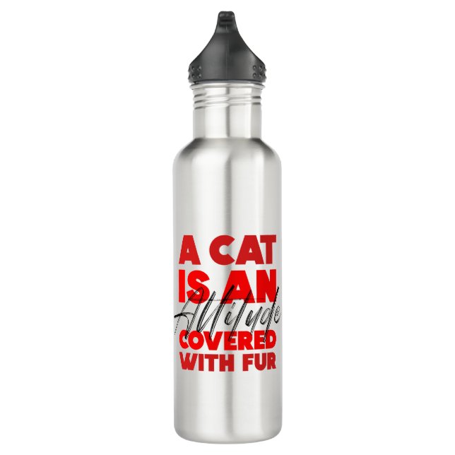 "Sammy Midnight" Kitty Water Flasche Edelstahlflasche (Rechts)