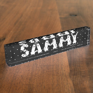 Sammy schrieb in Samoyed Dog Letters Namensplakette