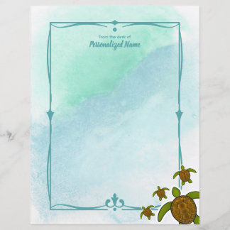 Sammy Sea Turtle ungestrichenes Blatt