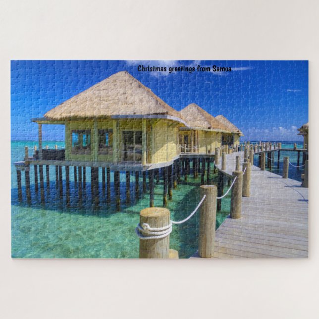 Samoa Beach Scène Jigsaw Puzzle (Horizontal)